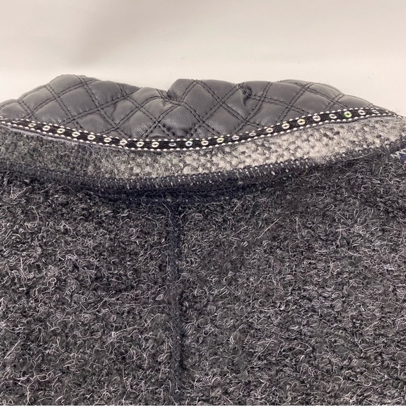 Liquid by Sioni Sweater Art to Wear Medium Embellished Wool Mohair - Picture 7 of 9
